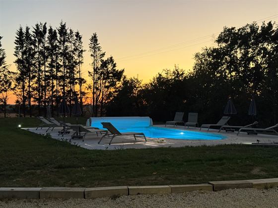 Aménagement piscine extérieure — Seailles, Gers