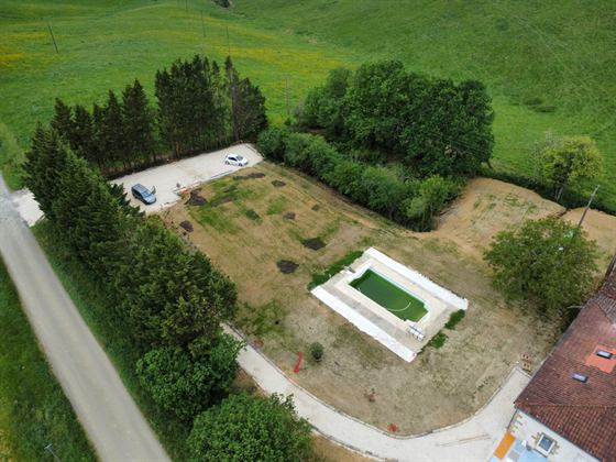 Aménagement piscine extérieure — Seailles, Gers